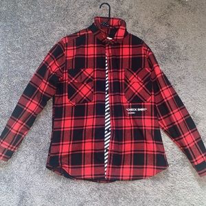 Men’s Off-White Flannel “Check Shirt”
